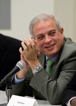 FILE - Tomas Regalado Sr. is shown at the Little Haiti Cultural Center in Miami, April 5, 2010.