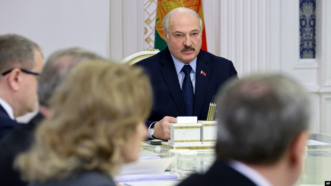 Perezida wa Biyerorusiya Alexander Lukashenko i Minsk, kw'itariki 15/11/2021