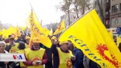 Xwepêşandana Sendîka Kedkarên Perwerdê li Enqerê