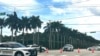 Carros da polícia junto do Trump International Golf Club, depois de tiros terem sido ouvidos perto do local, West Palm Beach, Florida, 15 setembro 2024 