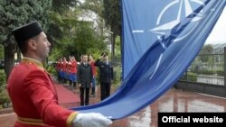 Ceremonija podizanja zastave NATO u Podgorici (gov.me)