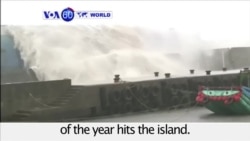 VOA60 World - Strongest typhoon of the year hits Taiwan