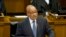South African president Jacob Zuma opens the South African Parliament as he speaks in Cape Town, February 14, 2013. 