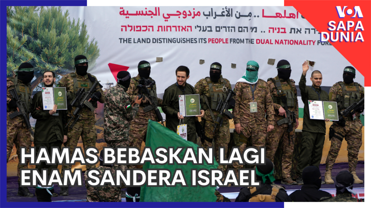 Hamas Bebaskan Lagi Enam Sandera Israel