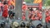 Anti-government Red Shirt protesters clash with security forces in Bangkok, Thailand, April 9, 2010.