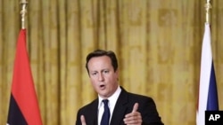 Le premier minister britannique, David Cameron