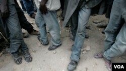 Des mineurs de Kitalu sont prisonniers dans des mines dans la région de Manyara, en Tanzanie, le 20 mars 2008. (Photo d'illustration)