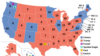 2016년 미국 대통령 선거의 결과를 나타낸 지도. 숫자는 각 주의 선거인단 수를 가리킨다. 