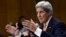 Secretary of State John Kerry testifies on Capitol Hill in Washington, Tuesday, Feb. 24, 2015, before the Senate Foreign Relations Committee hearing to review the State Department's fiscal 2016 budget request. 