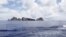 A group of disputed islands known as Senkaku in Japan and Diaoyu in China is seen from the city government of Tokyo's survey vessel in the East China Sea, September 2, 2012.