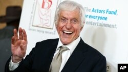 FILE - In this April 24, 2016, file photo Dick Van Dyke attends the 29th Annual Gypsy Awards Luncheon held at the Beverly Hilton Hotel in Beverly Hills, Calif. 