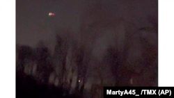 FILE - In this image taken from video provided by MartyA45_, several drones appear to be flying over Randolph, New Jersey, Dec. 4, 2024.