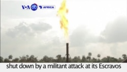 VOA60 Africa - Chevron's onshore activities in the Niger Delta have been shut down by a militant attack