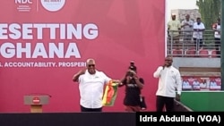 ‘Dan takaran jam'iyyar NDC, John Dramani Mahama lokacin babban taron karshe a Accra, Ghana