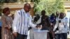 Prime Minister of Chad Saleh Kebzabo casts his vote at a polling station during the constitutional referendum in N'Djamena, on Dec. 17, 2023.