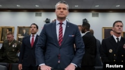 Wezîrê Cengê Pete Hegseth li dema Rûniştina Civata Nûneran a Kongresê. 12'ê Gulana 2026'an.