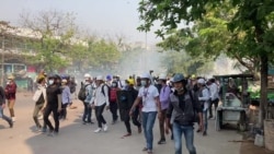 Anti-Coup Protests Continue in Mandalay, Myanmar, March 7, 2021