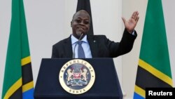 Le président tanzanien John Magufuli lors de sa visite officielle à Nairobi, au Kenya, le 31 octobre 2016.