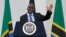 FILE - Tanzania's President John Magufuli addresses a news conference during his official visit to Nairobi, Kenya, Oct. 31, 2016. 