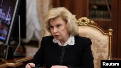 Rusya Cumhurbaşkanı Vladimir Putin'in görevlendirdiği Tatyana Moskalkova, 2016'dan bu yana Rusya İnsan Hakları Yüksek Komiseri.