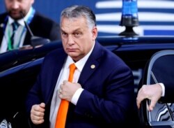 FILE - Hungarian Prime Minister Viktor Orban arrives for an EU summit in Brussels, Dec. 12, 2019.