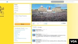 Pope Vatican tweets on his first anniversary