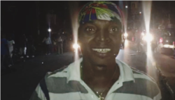 A Haitian soccer fan who celebrated the team’s victory in the streets of Petionville, a suburb of the capital, Port au Prince. (M. Vilme / VOA Creole)
