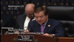 Comments at the House Foreign Affairs Committee on the Iran Nuclear Deal
