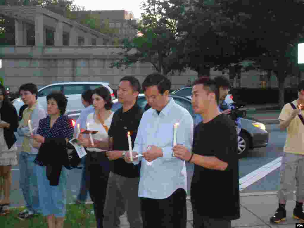 全美学自联烛光晚会纪念六四