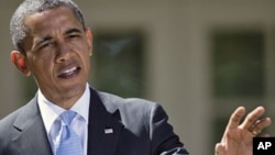 President Barack Obama speaks during a news conference at the White House on April 2, 2012