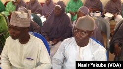 L - R Haruna Shehu Freedom Radio Kaduna and Ibrahim Umar Daily Independence Newspapers. Some of the journalists.