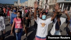 اعتراضات ضددولتی در هاوانا، کوبا (آرشیو)
