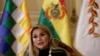 Presidenta de Bolivia da positivo a COVID-19
