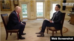 دونالد ترامپ در گفت‌وگو با ان‌بی‌سی