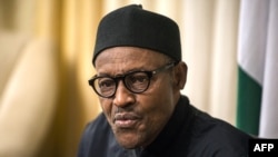 FILE - Nigerian president Muhammadu Buhari attends the 25th African Summit in Johannesburg, June 14, 2015.