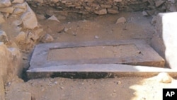 A handout picture released by Egypt's Supreme Council of Antiquities on 03 Mar 2010, shows the tomb of Queen Behenu which was discovered by a French archaeological team in Saqqara, about 35 kms south of Cairo