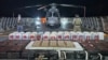 A photo released Oct. 19, 2024, by the Mexican Navy shows troops posing with packages of narcotics seized after intercepting six small boats southwest of the port of Lazaro Cardenas, off the state of Michoacan, Mexico. (Photo from Mexican Navy/AFP)