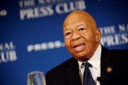 FILE - House Oversight and Government Reform Chairman Elijah Cummings (D-MD) addresses a National Press Club luncheon in Washington, Aug. 7, 2019.