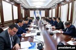 President Mirziyoyev's team now includes several foreign-educated and experienced Uzbeks, including ministers and deputies. (Credit: president.uz)