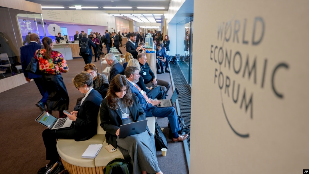 Participantes en la reunión anual del Foro Económico Mundial en Davos, Suiza, el 22 de enero de 2025