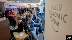 Participantes en la reunión anual del Foro Económico Mundial en Davos, Suiza, el 22 de enero de 2025