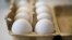 FILE - Eggs are kept fresh in a laboratory of the Chemical and Veterinary Investigation Office in Krefeld, Germany, Aug. 7, 2017. 