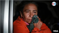 Martha Lorena Baldizón Sánchez perdió a varios familiares por el deslave en Macizo Peñas Blancas. Foto Houston Castillo, VOA.