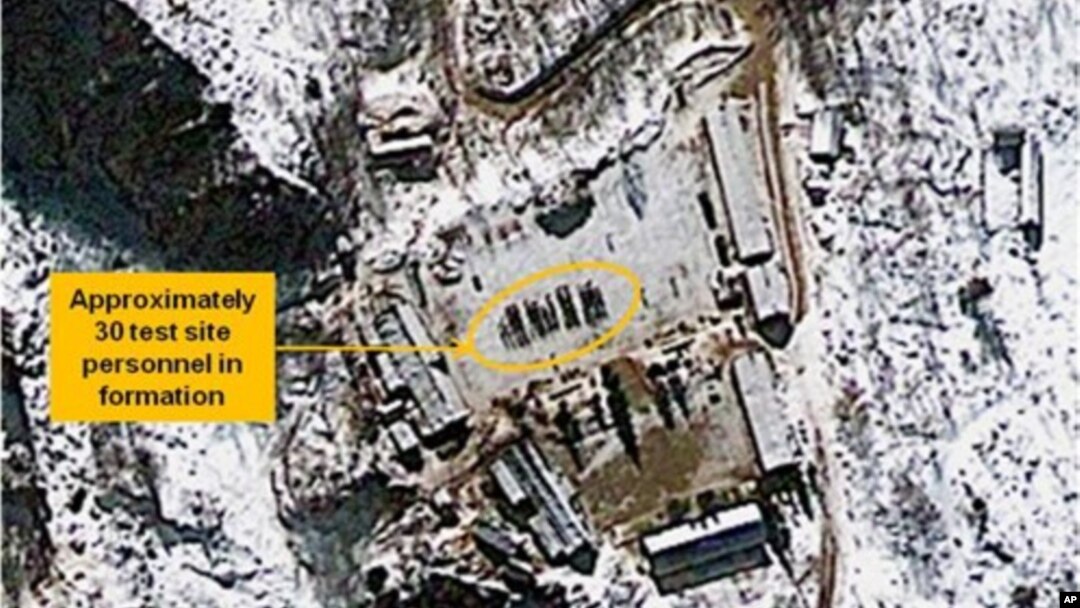 Foto satelit menunjukkan fasilitas nuklir Korea Utara Punggye-ri telah siap untuk melakukan uji coba nuklir (foto: 4 Januari 2013). 