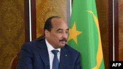 Le président mauritanien Mohamed Ould Abdel Aziz à Bamako, le 2 juillet 2017.