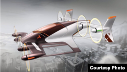 Airbus has announced plans to test a prototype of a self-flying vehicle to transport people in the sky above busy city streets. (Airbus)