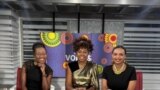 VOA 'Our Voices' hosts Auriane Itangishaka (L), Ginny Niwa (M) and Simegnish Yekoye (R).