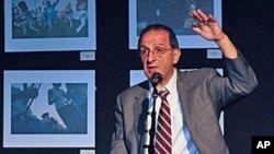 James Zogby speaking on American perceptions of the Arab world and his book on the subject at a gathering in Washington, DC, May 10, 2011