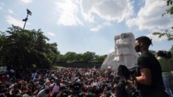 People gathered in Washington, D.C. to protest racial injustice in the summer of 2020.