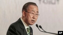 Le secrétaire général de l'ONU, Ban Ki-moon, 15 novembre 2016.